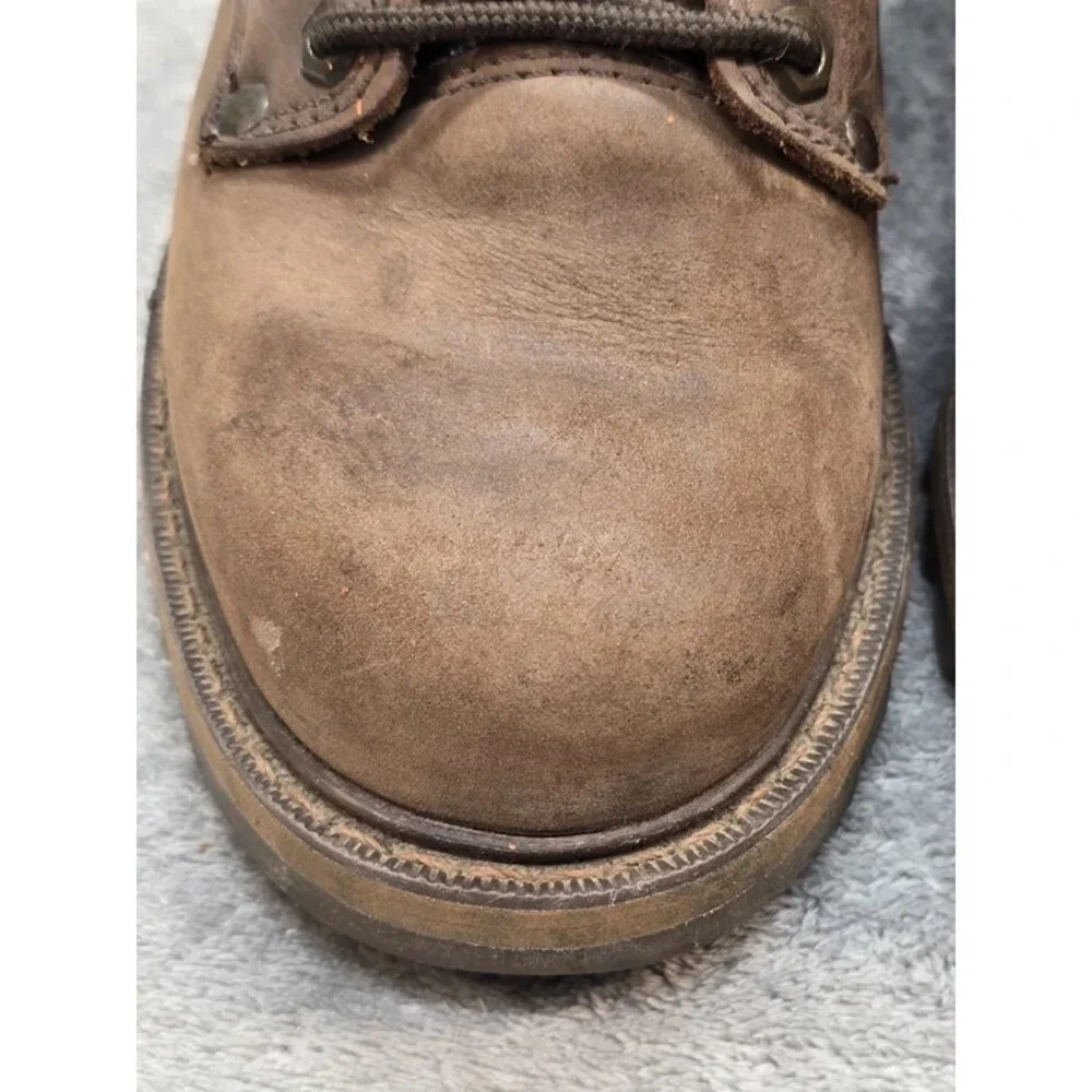 Brahma Combat Boots Mens 5 Work Brown Oil‎ Tan Leather Extended Wear Track